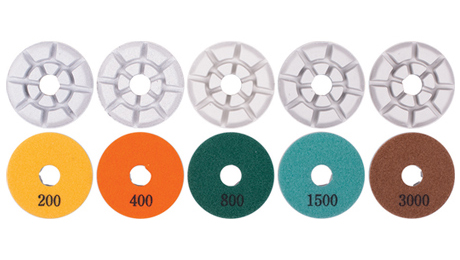 DRY WHITE RESIN POLISHING PADS 